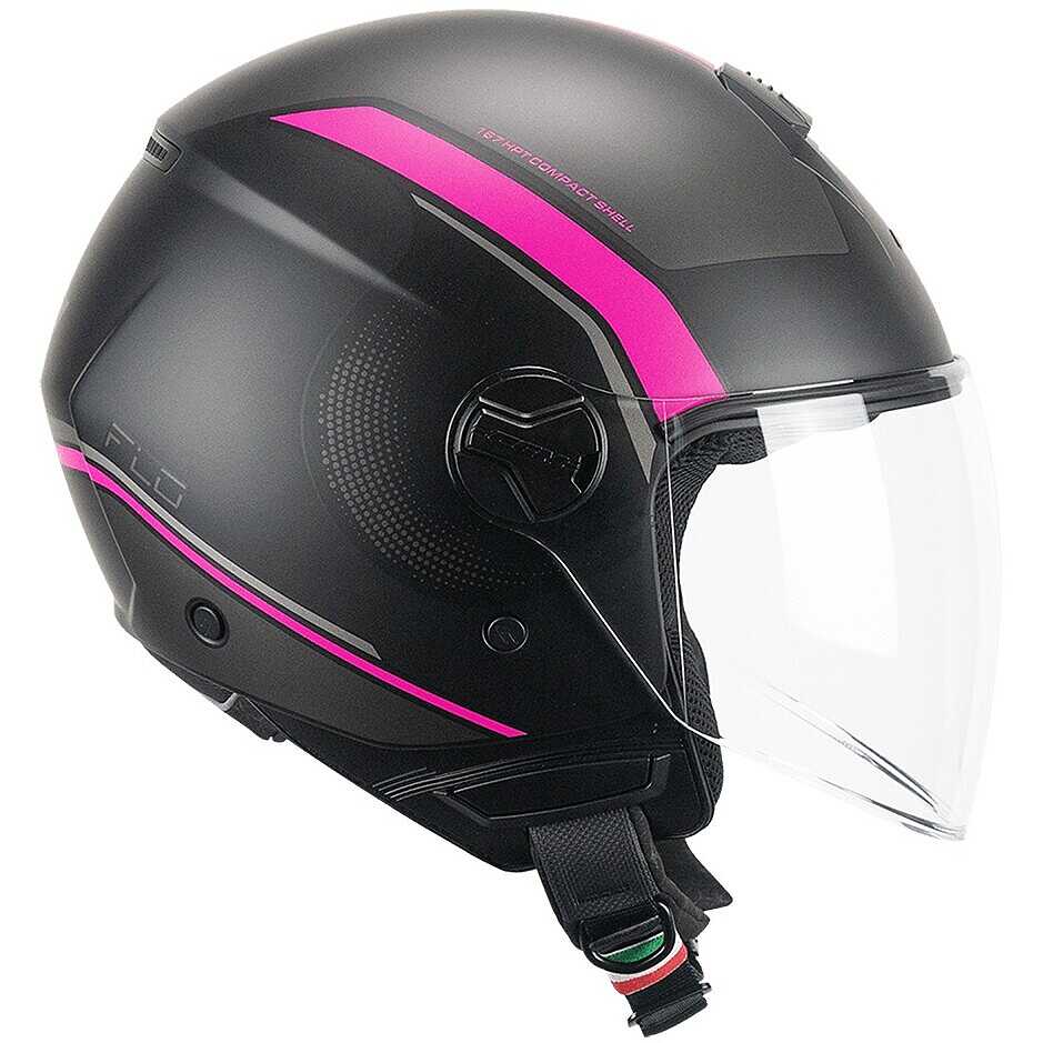 167M FLO DOT Nero Fucsia fluo opaco lunga