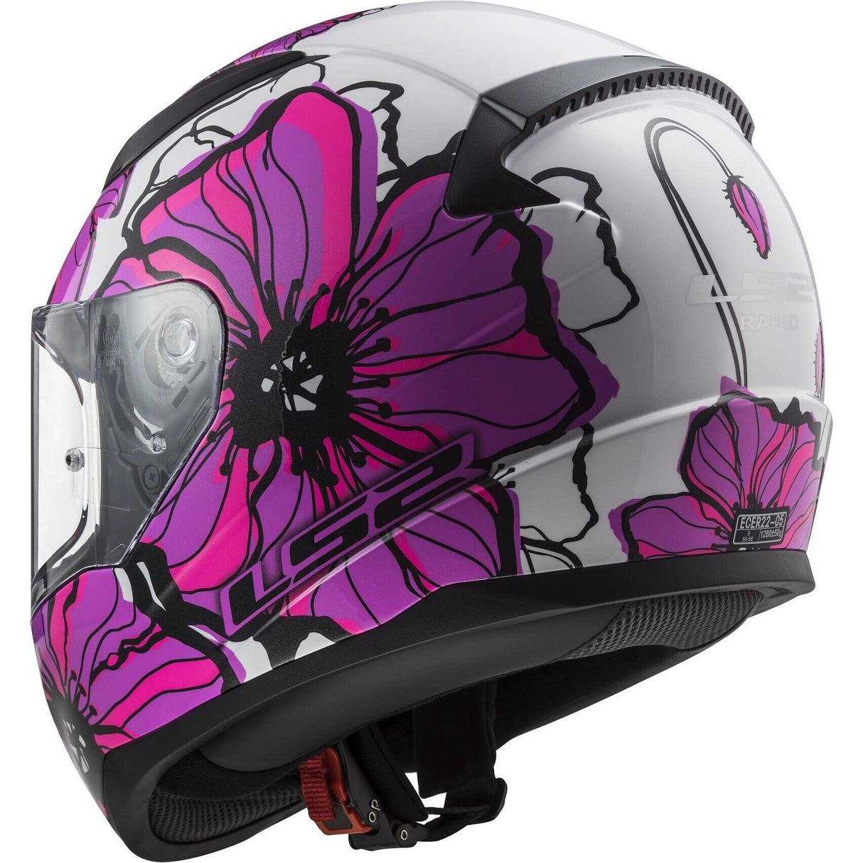 LS2 FF353 RAPID II POPPIES PINK-06