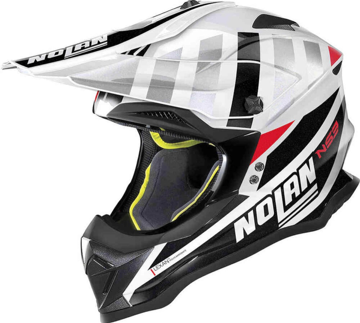 NOLAN CROSS/ ENDURO N53 CLIFF JUMPER METAL WHITE