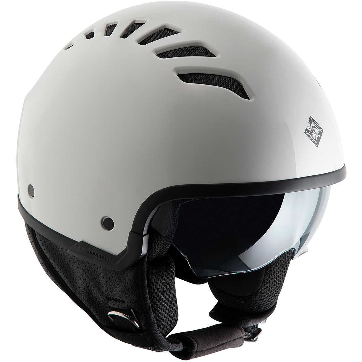 Casco Demi-jet EL'FRESH Bianco Ghiaccio Lucido