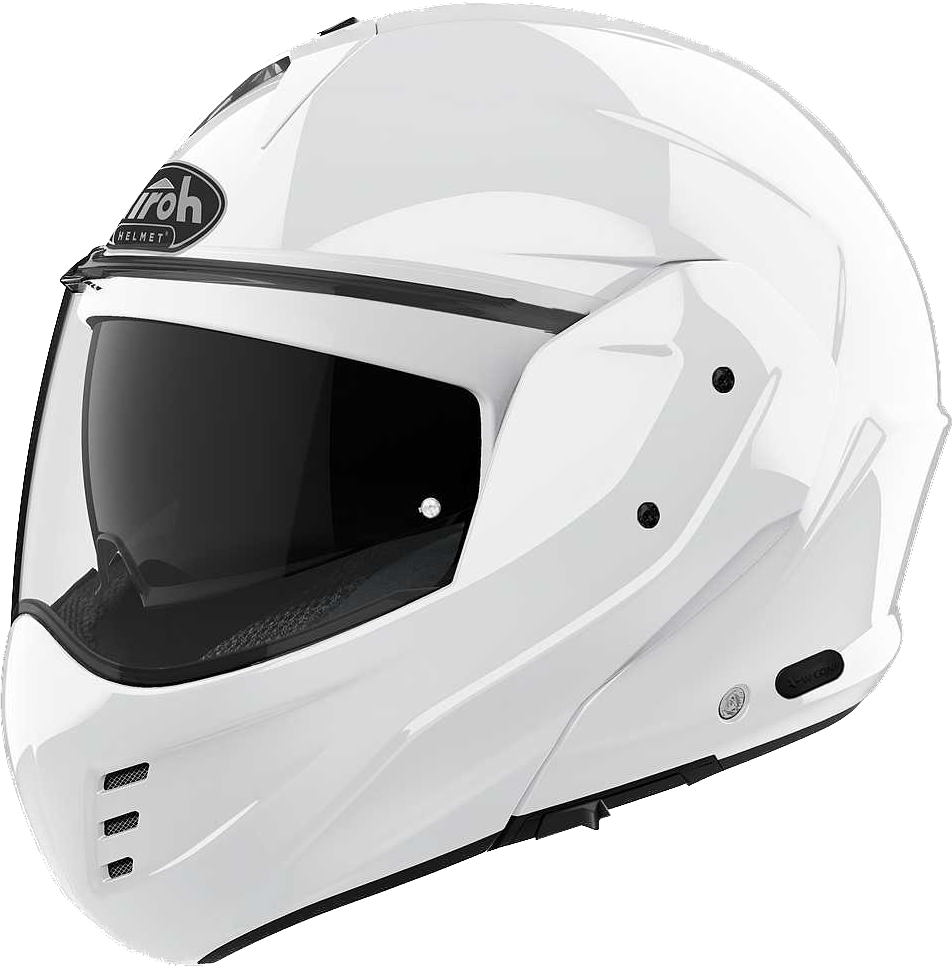 Airoh Mathisse, Casco Modulare Con Mentoniera Apribile a 180° - Bianco Lucido