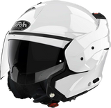 Airoh Mathisse, Casco Modulare Con Mentoniera Apribile a 180° - Bianco Lucido