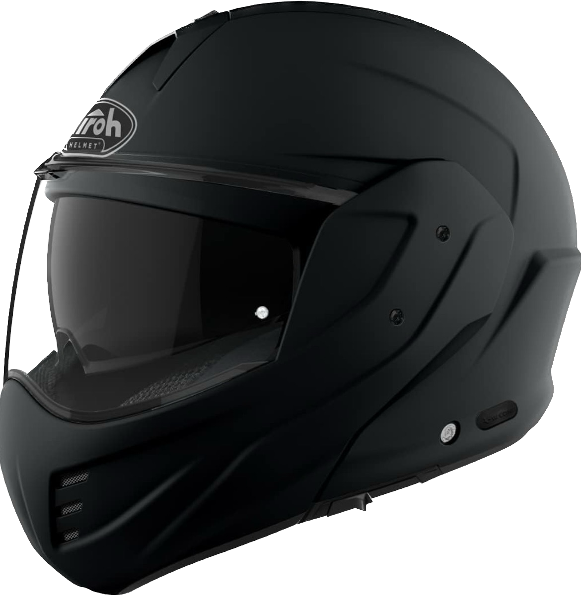 Airoh Mathisse, Casco Modulare Con Mentoniera Apribile a 180° - Nero Opaco