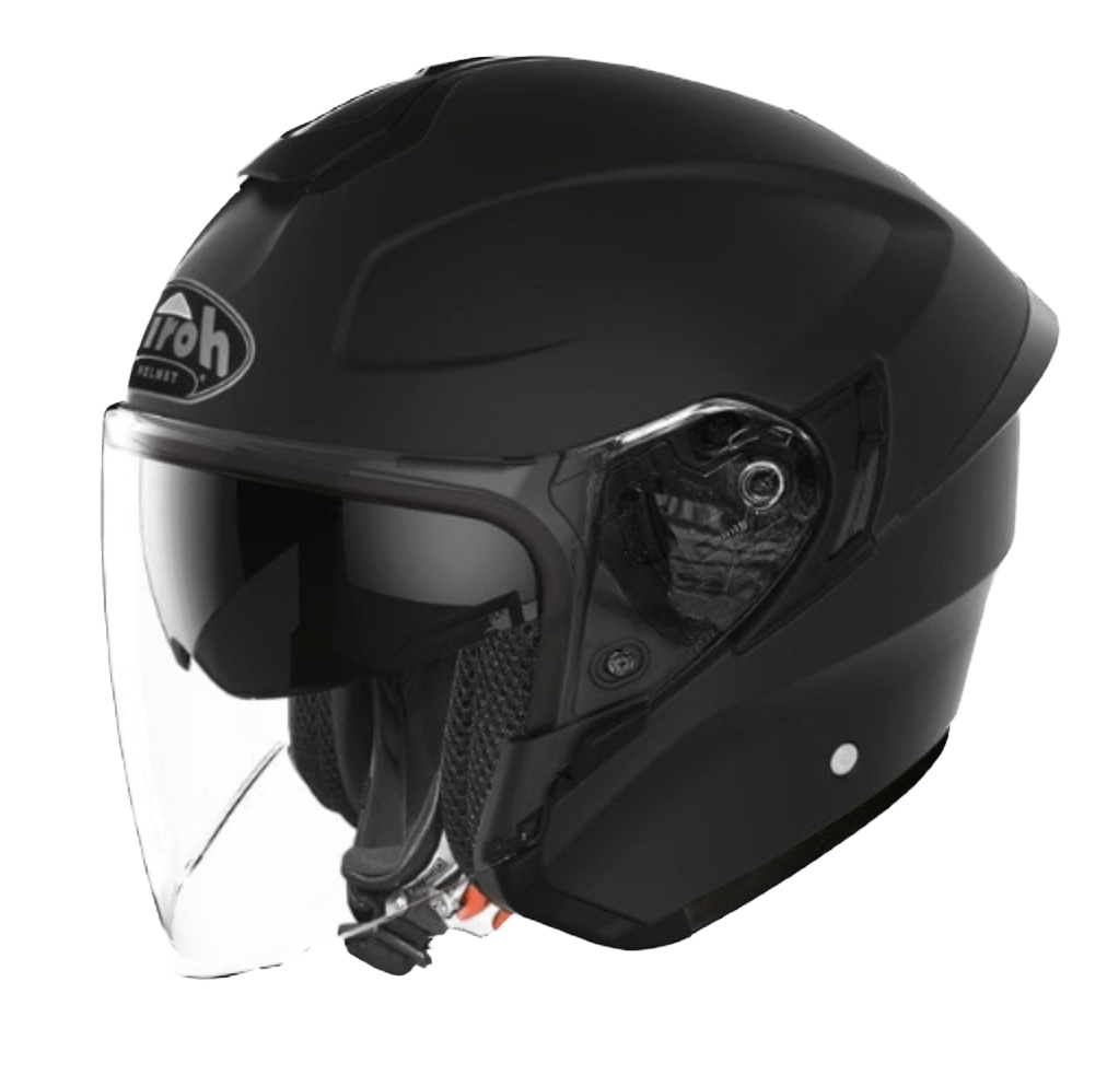 Airoh H20, Casco Jet In Fibra Di Carbonio Tricomposito - Nero Opaco