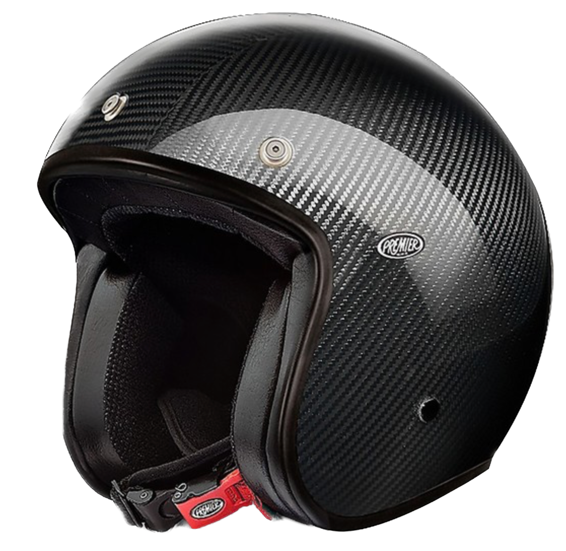 Premier, Petit Casco Jet In Fibra Di Carbonio - CARBON GLOSS