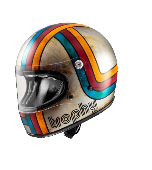 Premier Trophy, Casco Integrale Vintage In Carbonio Tricomposito PLATINUM EDITION - EXX77BM