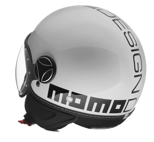 Momo Design FGRT EVO, Casco Demi Jet Con Doppia Visiera - BIANCO QUARZO