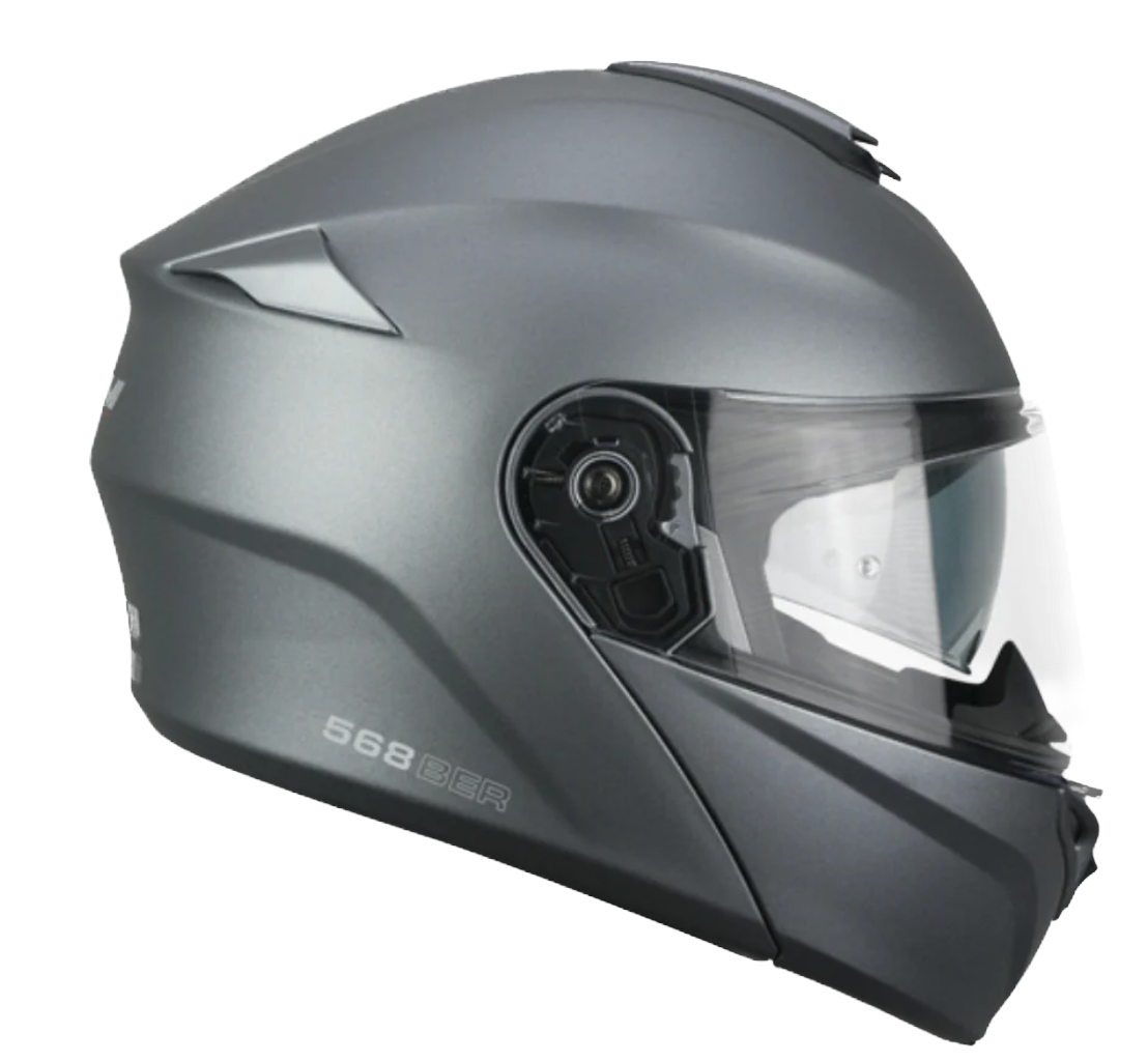 CGM 508A Berlino, Casco Modulare Doppia Omologazione (P/J) Con Visierino A Scomparsa - GRIGIO ANTRACITE