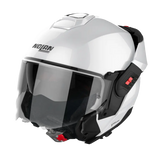 Nolan N120-1, Casco Modulare Con Rotazione Mentoniera - Classic N-Com METAL WHITE