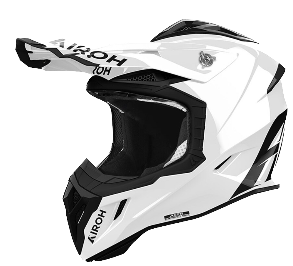 Airoh Aviator Ace, Casco Cross/Enduro - WHITE GLOSS