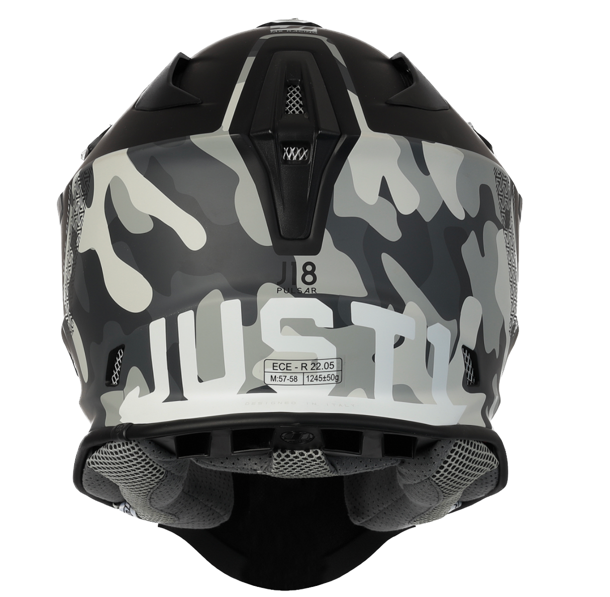 Just1, J18 MIPS Rockstar, Casco Integrale Cross/Enduro - CAMO CITY BLACK MATT