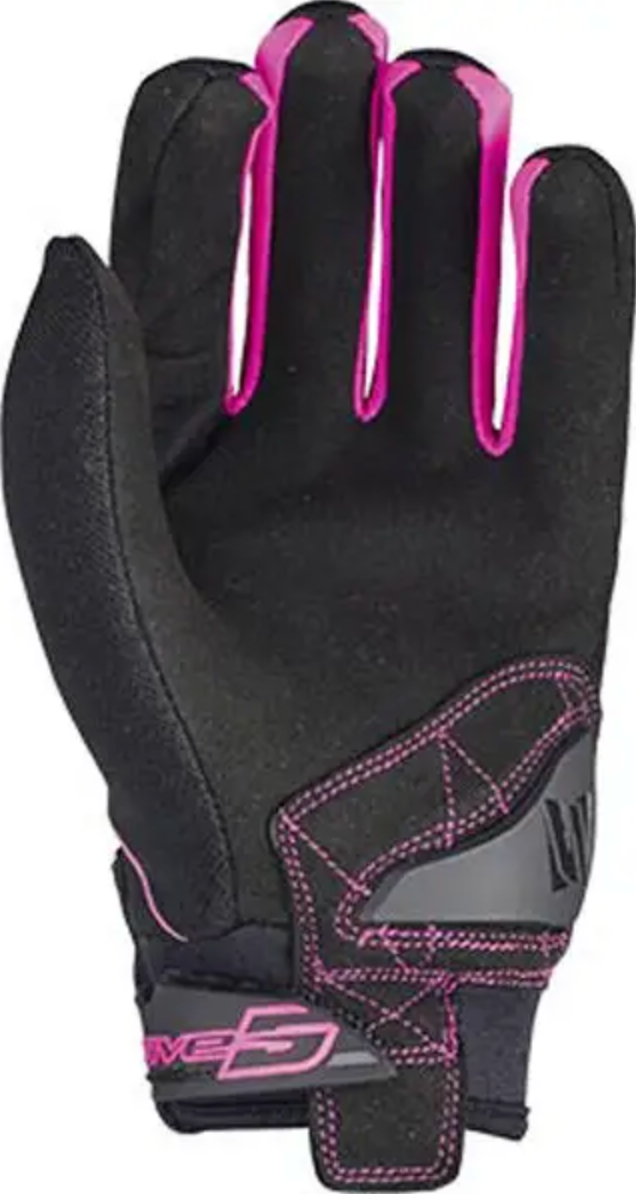 GUANTI DONNA ESTIVI FIVE GLOBE BLACK/FLUO PINK