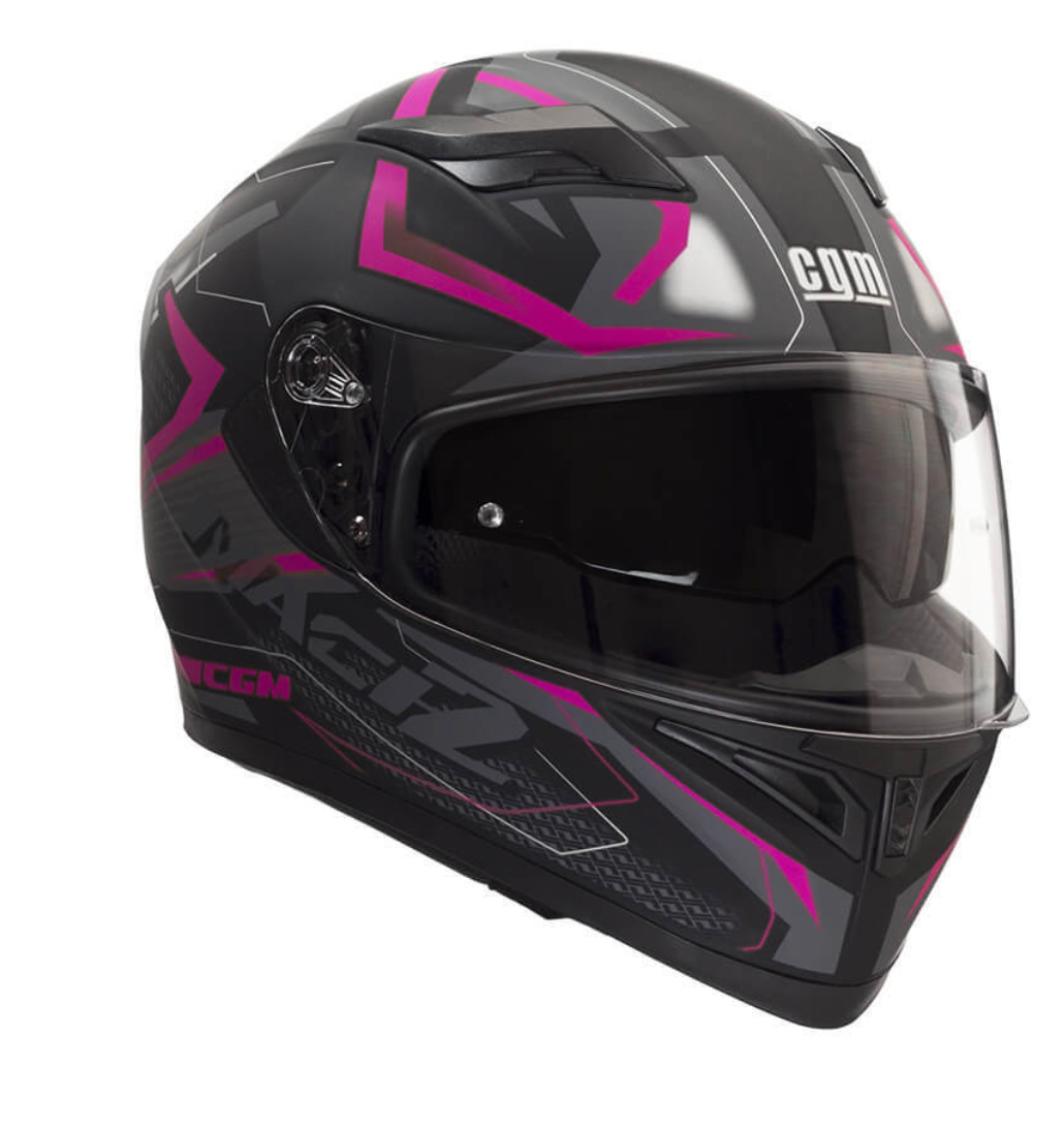 Casco 316G TAMPERE MACH2 Nero Fucsia fluo opaco