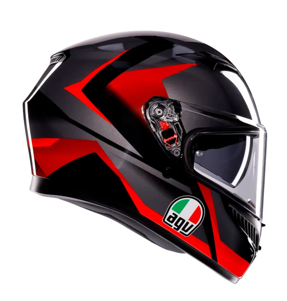 AGV K3 STRIGA BLACK/GREY/RED - CASCO MOTO INTEGRALE E2206