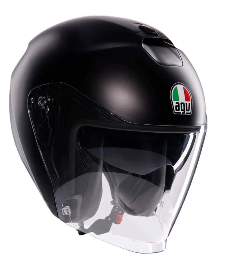 AGV IRIDES MONO MATT BLACK - CASCO MOTO JET E2206