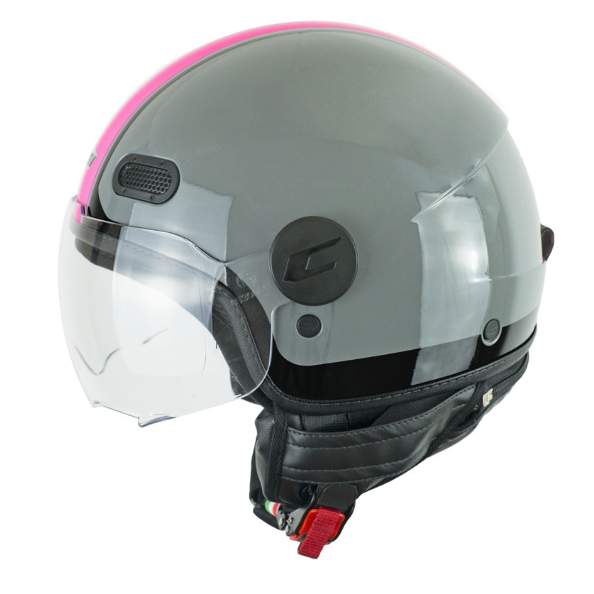 Casco 109X GLOBO SPORT GRIGIO FUCSIA FLUO sagomata