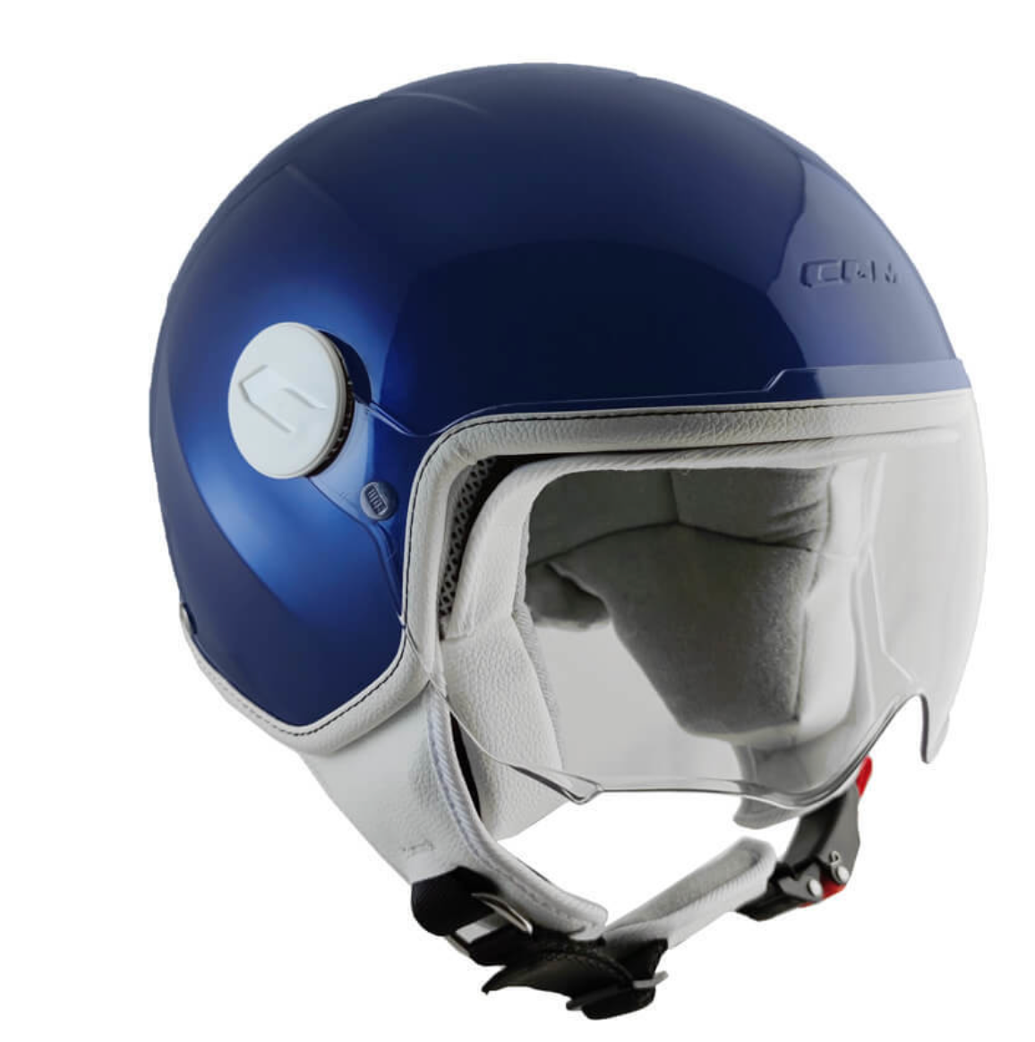 Casco 205A MAGIC MONO Blu metallizzato sagomata