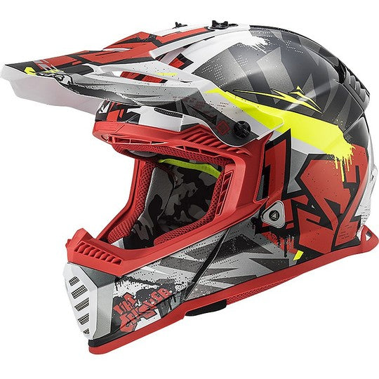 LS2 MX437 FAST EVO CRUSHER BLACK RED M