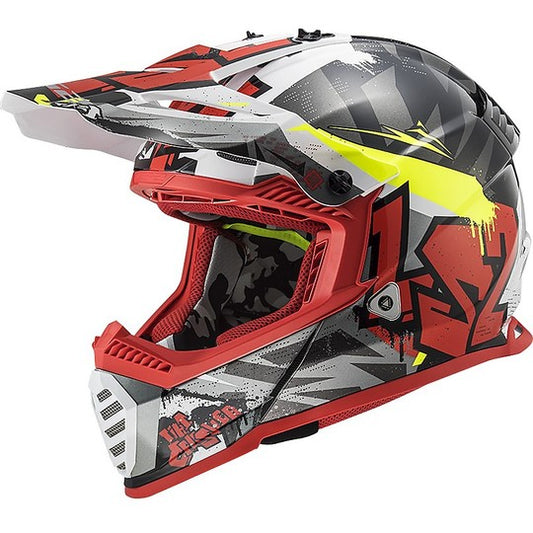 LS2 MX437 FAST EVO CRUSHER BLACK RED M