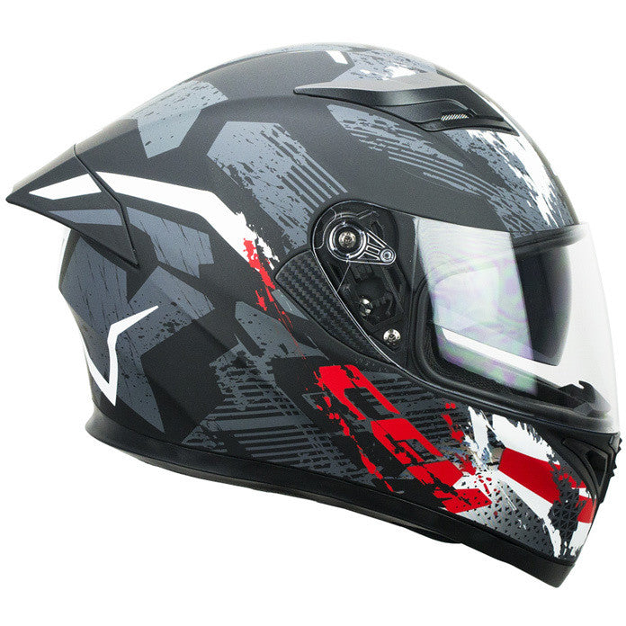 Casco 316X SPEED SPRAY NERO ROSSO OPACO