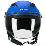 Casco jet bambino 2MHA POD MONO Blu opaco