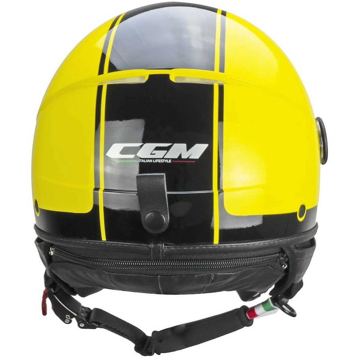 Casco 109x GLOBO GIALLO NERO sagomata