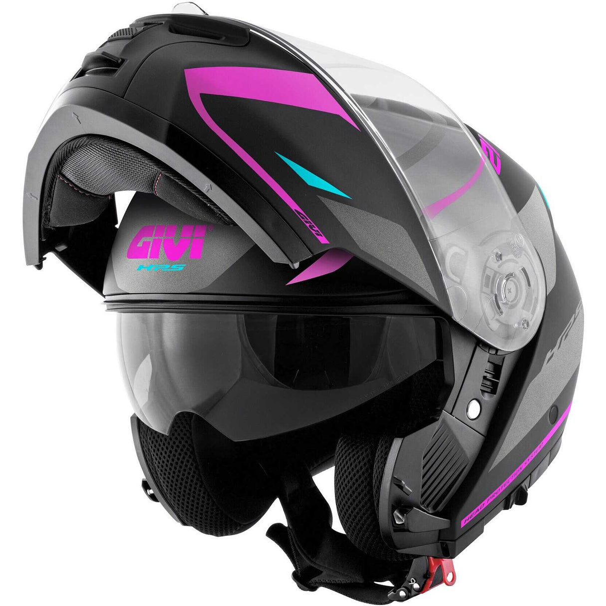 GIVI CASCO MODULARE X21 shiver matt titanium/silver/fucsia