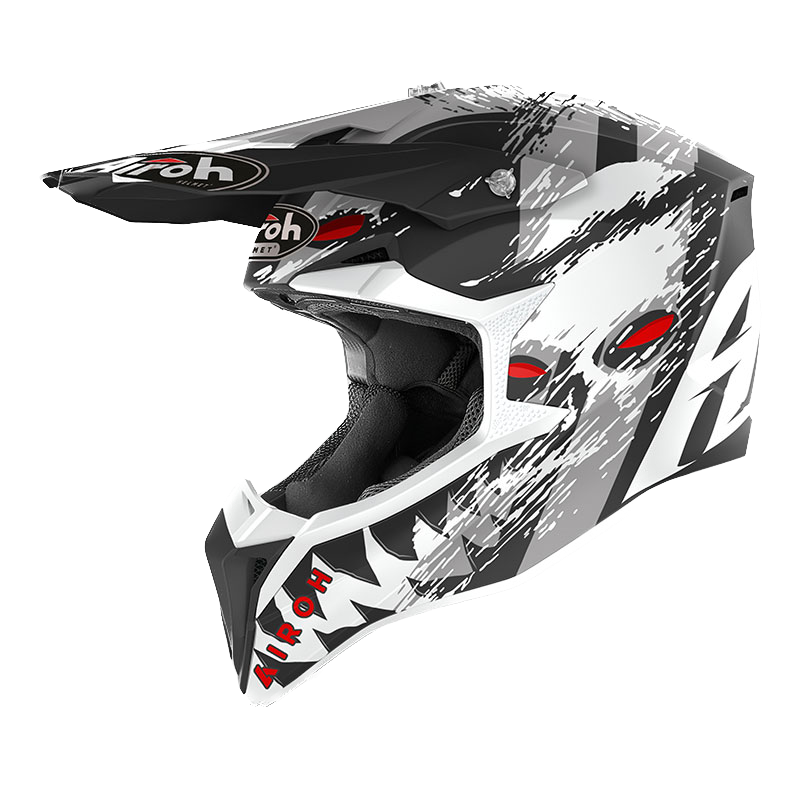 Airoh Wraap, Casco Integrale Off Road - Demon Matt