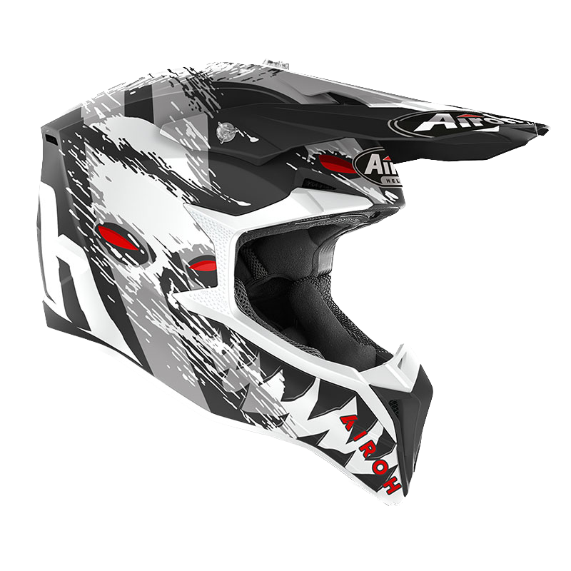 Airoh Wraap, Casco Integrale Off Road - Demon Matt