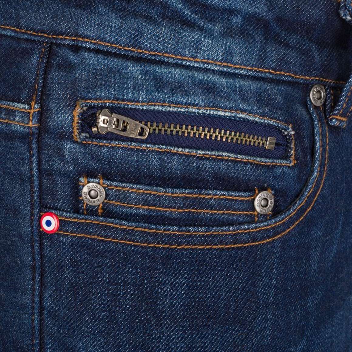 Bering Marlow, Jeans Da Moto Omologati Regular Fit - BLU