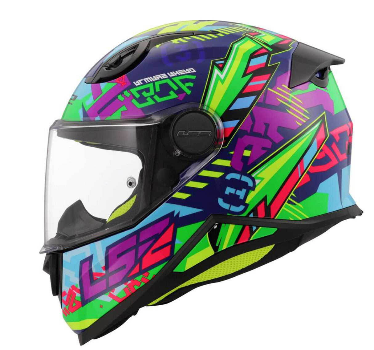 LS2 FF812 KID  – Casco Integrale Moto per Bambini ECE 22.06 SVENT LUE GREEN