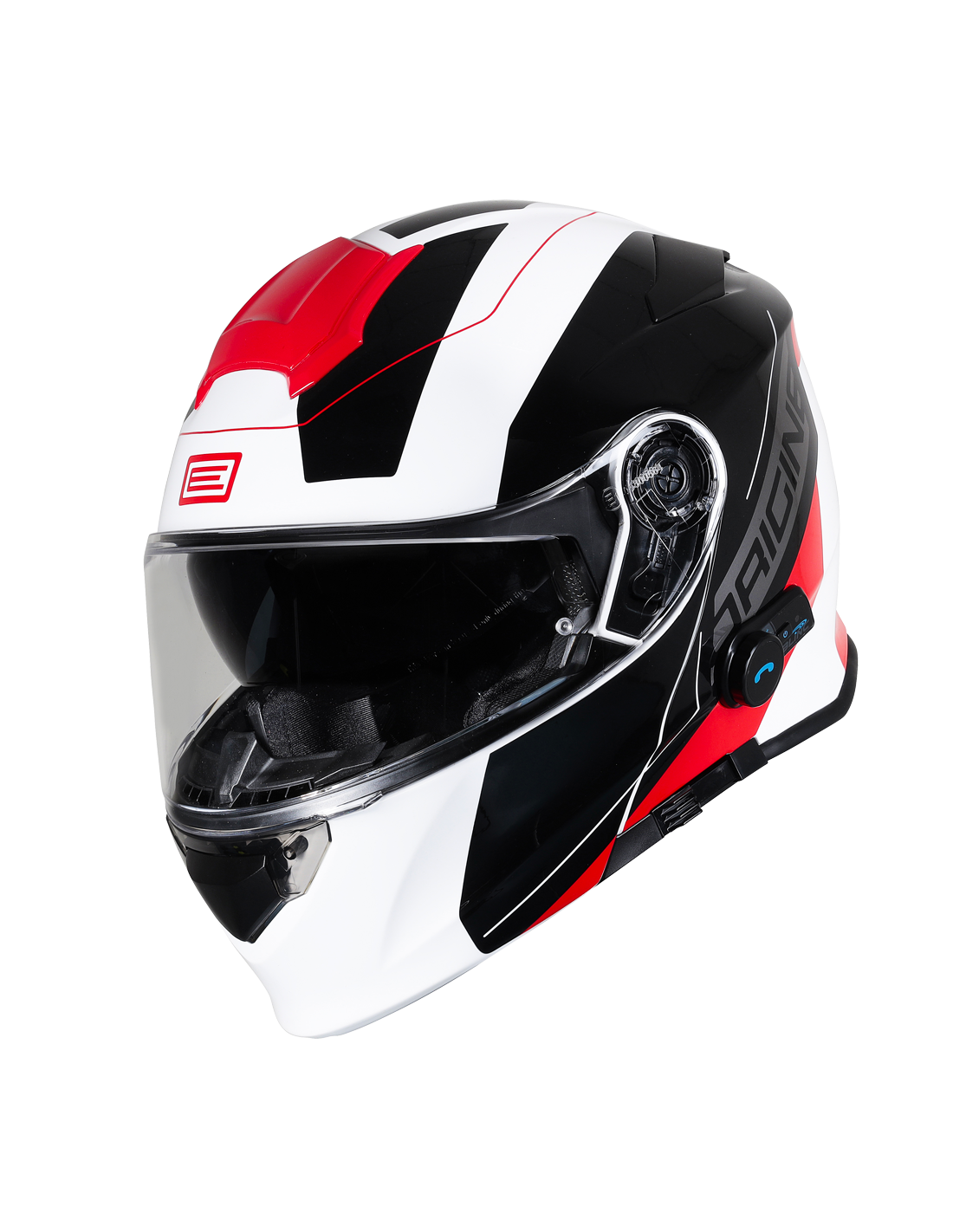 Origine Delta BT, Casco Modulare Doppia Visiera Con Bluetooth - SPIKE RED WHITE