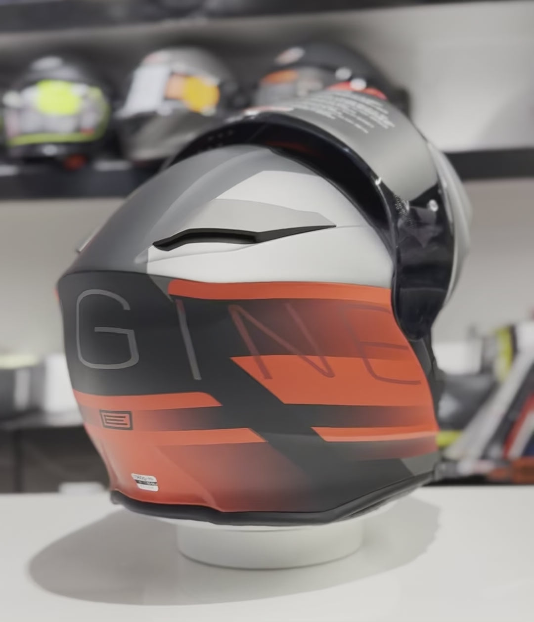 Origine Delta BT, Casco Modulare Doppia Visiera Con Bluetooth - ROW FLUO RED BLACK