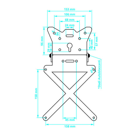 LAMPA, Art. 90144 X-Plate, portatarga alexmotostore