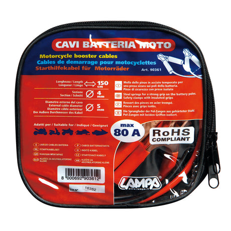 LAMPA Art. 90361 Cavi batteria moto alexmotostore