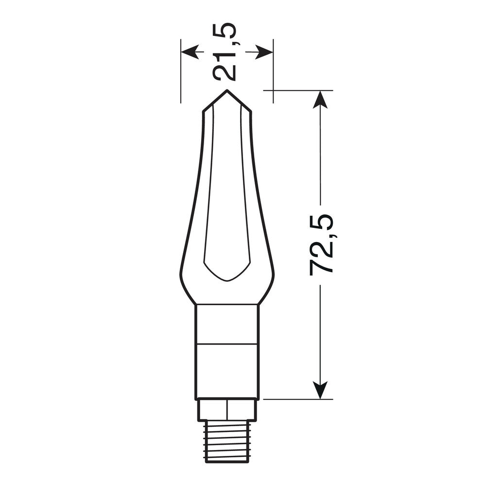 LAMPA Art. 90493 Zephyr, indicatori direzione a Led - 12V LED alexmotostore