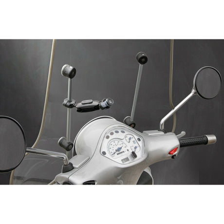 LAMPA Art.90561, Titan Bar Orbit, supporto a braccio snodato con attacco per specchietti e traversini alexmotostore