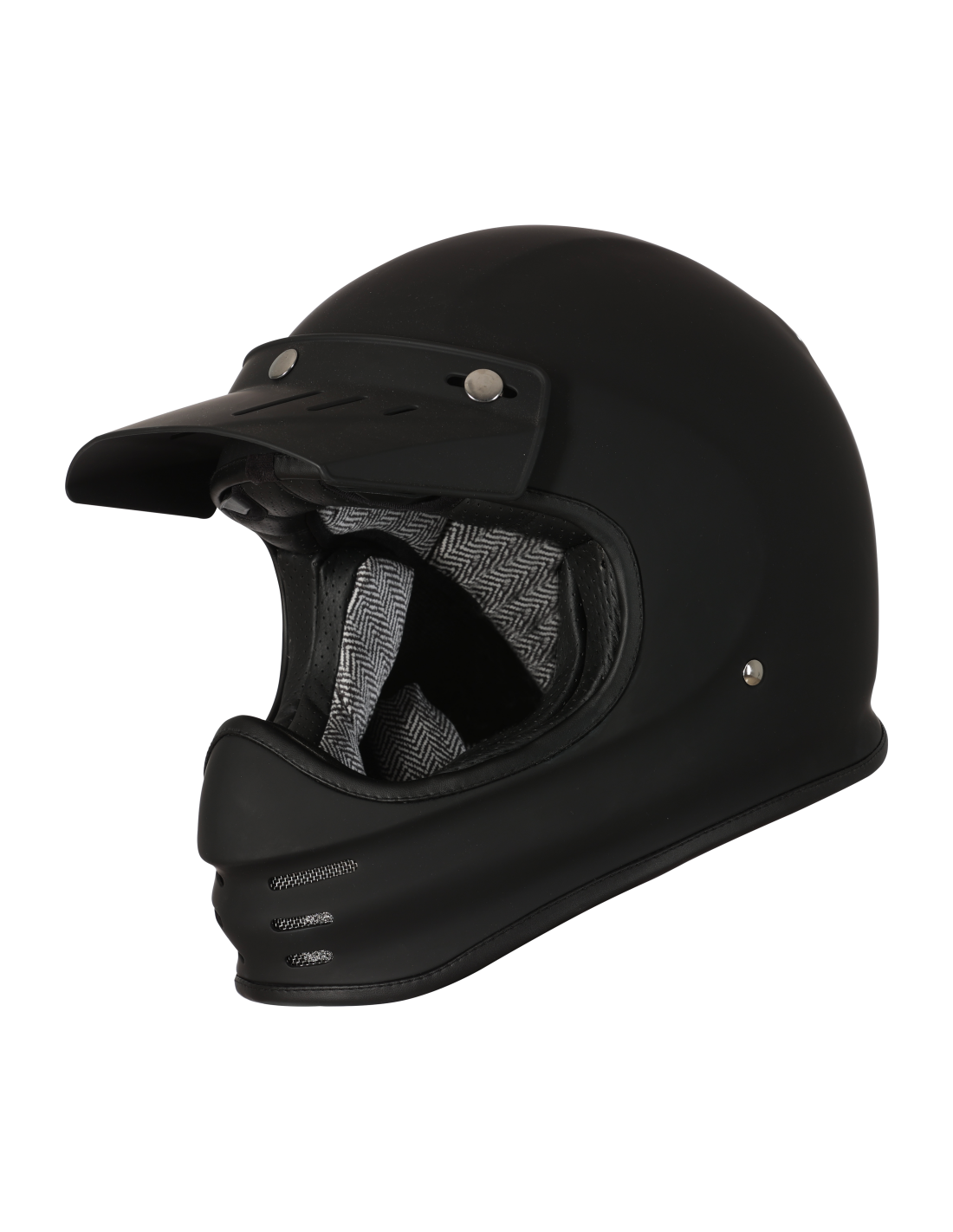ORIGINE CASCO INTEGRALE CROSS VINTAGE ANNI '70 - VIRGO MATT BLACK alexmotostore