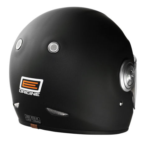 ORIGINE CASCO INTEGRALE VINTAGE IN FIBRA DI VETRO ANNI '70 - VEGA MATT BLACK alexmotostore