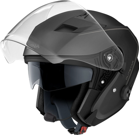 SENA CASCO JET CON DOPPIA VISIERA E BLUETOOTH OUTSTAR alexmotostore